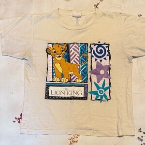 Disney The Lion King Kids Shirt - White with Purple and Blue Accents